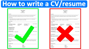 • your cv may be different than someone else. How To Write A Cv Resume Easy Step By Step Video Youtube