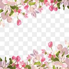 flowers background png vector psd