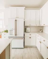 all white kitchen with white appliances