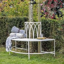 Albion Outdoor Metal Tree Seating Bench