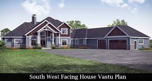 South West Facing House Vastu Plan
