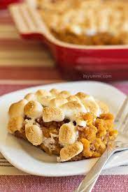 While cooking sweet potatoes, keep in mind: Canned Sweet Potato Casserole With Marshmallows Its Yummi