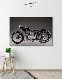 Retro Bmw Motorcycle Canvas Wall Art