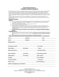 Event Planner Contract Form Sample Template Vendor Wedding Agreement