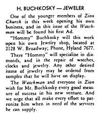 history founding buchkosky jewelers