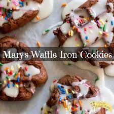 mary s waffle iron cookies