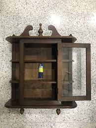Mini Vintage Display Wall Cabinet