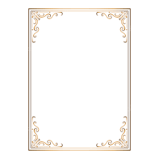 border golden frame vector art png