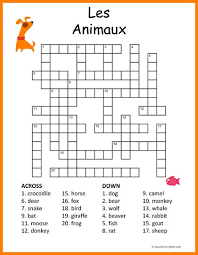 With these 10 sites, you can find free easy crosswords to print, puzzles, and other resources to keep you bus. French Animal Vocabulary Crossword Puzzle