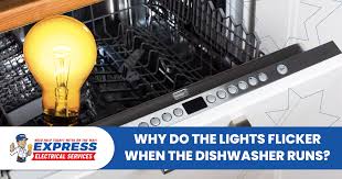 flickering lights when the dishwasher