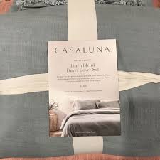 casaluna heavyweight linen blend duvet