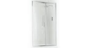 inline glass shower door frameless