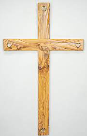 30 Inch Unique Olive Wood Wall Cross