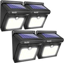 Baxia Technology Bx Sl 101 Solar Lights Outdoor 28 Led Wireless Waterproof Security Solar Motion Sensor Lights 400lm 4 Packs Amazon Com
