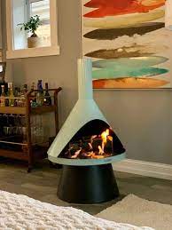 Lloyd Modern Gel Fuel Fireplace For