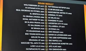 You will be able to follow it across sky. Champions League Last 16 Draw And Europa League Round Of 32 Draw As It Happened Football The Guardian