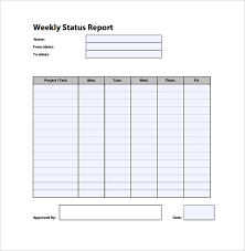 Free Weekly Report Template 12 Excel Powerpoint Word