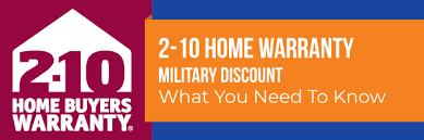 2 10 home warranty military