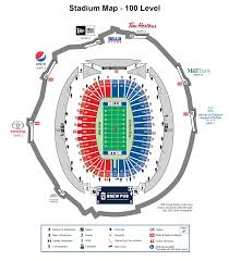 Buffalo Bills Stadium Map Map 2018