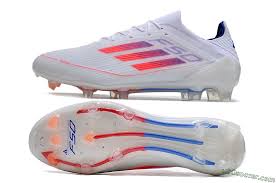 fg firm ground soccer cleats in white