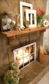 Fireplace With Candles Or Lights