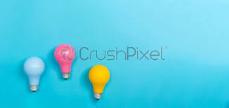 Colored Light Bulbs Stock Photo Crushpixel