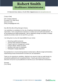 healthcare administrator cover letter