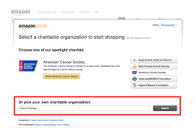 You can choose one from the provided list. How To Donate With Amazon Smile Few For Change