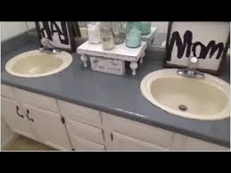 how to change bathroom countertop color