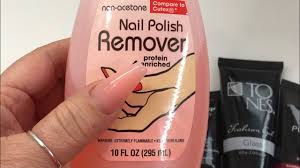 nail polish remover as a slip solution
