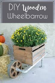 Diy Wooden Wheelbarrow The Inspired