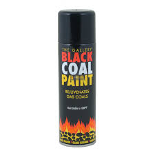 Matt Black Coal Paint For Gas Fires