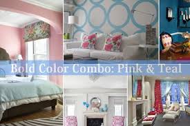 bold color combo pink teal