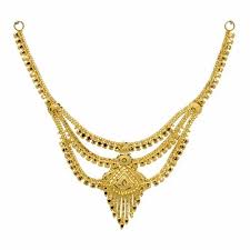 stylish gold necklace
