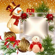 Christmas Is Here Snowmen Christmas Card Frame Click To Add Your