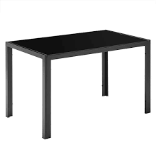Black Glass Top Dining Table Seats