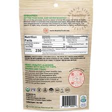organic raw sprouted salted almonds 1