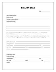 Free Auto Bill Of Sale Printable Template Motor Download Blank
