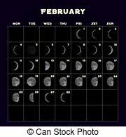 Moon Phases Calendar For 2019 With Realistic Moon April