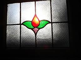stained glass windows vintage leaded