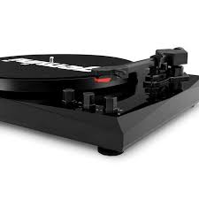 White record player with speakers. Tt900b Black Vinyl Record Player Turntable With Bluetooth And Dual Stereo Speakers Gamestop