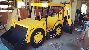 The digger pick up can be would you like to tell us about a lower price? Backhoe Single Bed With Bucket Side Table And Front Toybox Bedroom Design Diy Toddler Bedroom Playroom Bedroom Design