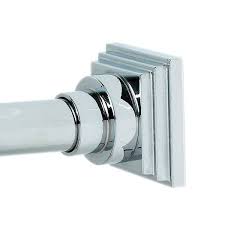 Square Finial Tension Curtain Rod