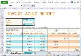 Track Accounts Receivable With Invoice Aging Report Template