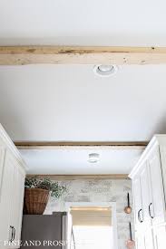 easiest faux beams ever pine and