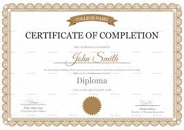 High School Completion Certificate Template