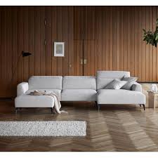 Voluzzi 5 Seater Leather Sofa With Open