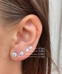 Diamond Stud Earring Size Chart Www Bedowntowndaytona Com
