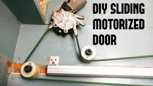 diy sliding door motorized how to