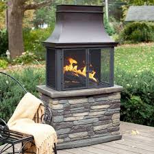 Bond Wood Burning Fireplace Backyard